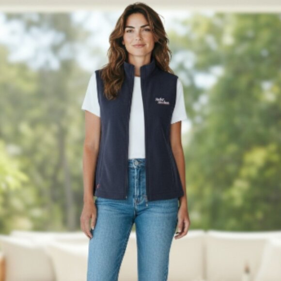 Harley-Davidson Women’s Vest Size M Black Fleece Full Zip Biker Motorcycle Logo - Picture 13 of 13